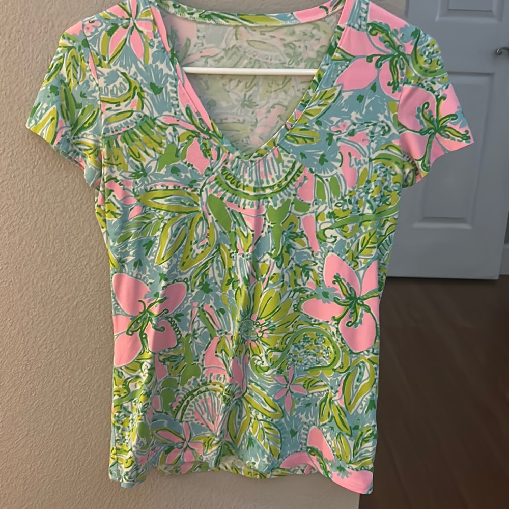 Lilly Pulitzer V-neck Top.  Worn one or two times.